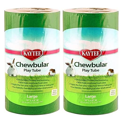 Kaytee 2 Pack of Chewbular Play Tubes, Large Size