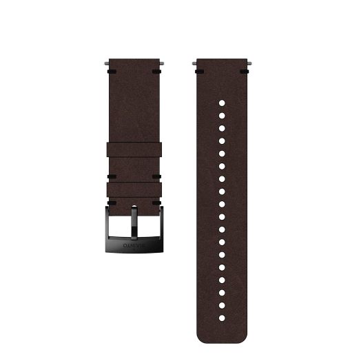 SUUNTO SS050232000 Watch Strap, 24mm, Leather, Brown Black/Urban, 24 mm/Medium (130-230 mm)
