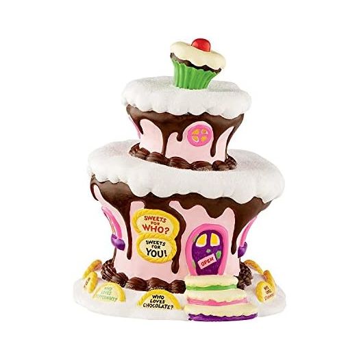Department 56 Grinch Villages Who-Ville Sweet Shop Lit House