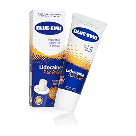 Blue-Emu Lidocaine Numbing Cream Pain Relief, 2.7 oz