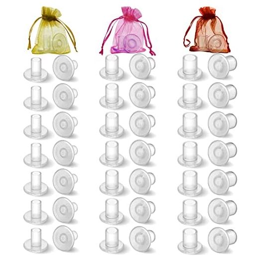 Heel Protectors for Grass, 21 Pairs 4 Sizes Heel Stoppers for Grass, Heel Covers for High Heel Shoes, High Heel Protectors for Walking on Grass, Heel Covers for Grass Wedding Shoes, Clear