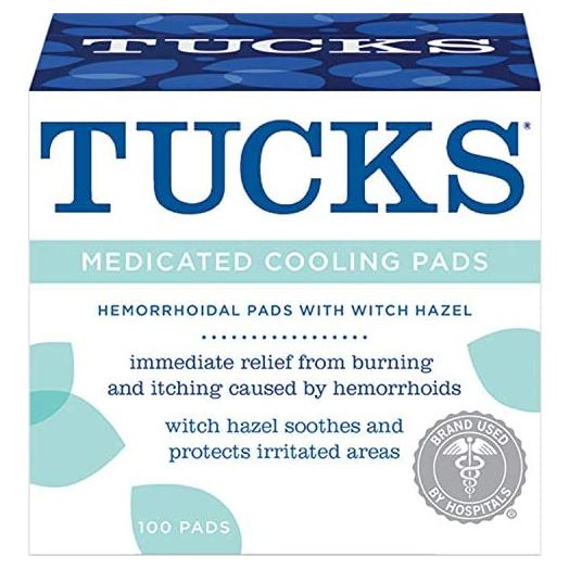 Tucks Medicated Hemorrhoid Cooling Pads. 100 Pads Each (Pack of 2)