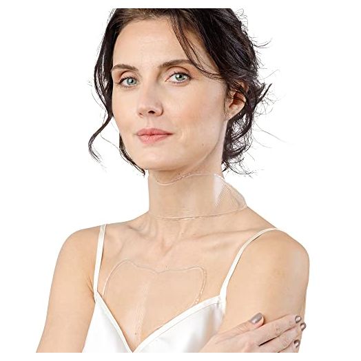 Chest & Neck Wrinkle Pads - Anti-Aging Advanced Skin Firming & Tightening Treatment - Skin Safe Silicone Patches - Reusable Overnight Lift for Crepe Erase - Neck & Décolleté (1-mo Supply)
