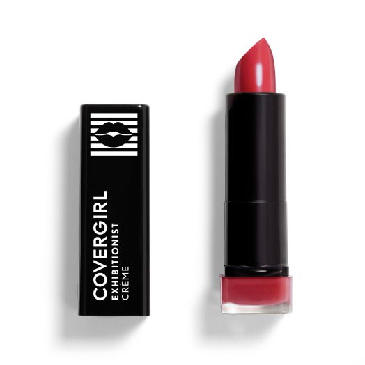 COVERGIRL Exhibitionist Cream Lipstick, 310 Seduce Scarlet, 0.12 oz, Lipstick, Moisturizing Lipstick, Long Lasting Lipstick, Glossy Lipstick, Hydrating Lipstick, Long Lasting