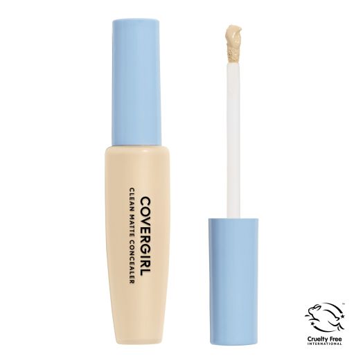COVERGIRL Clean Matte Concealer, 110 Fair, 0.32 oz, Concealer Makeup, Concealer for Dark Circles, Full Coverage Concealer, Skin-Brightening Pigments, Lightweight