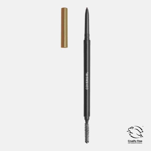 COVERGIRL Easy Breezy Brow Micro-Fine + Define Pencil, 720 Soft Blonde, 0.003 oz, Brown Eyebrow Pencil, No Sharpening Needed, Built in Spoolie, Safe for Sensitive Eyes, Removes Easily