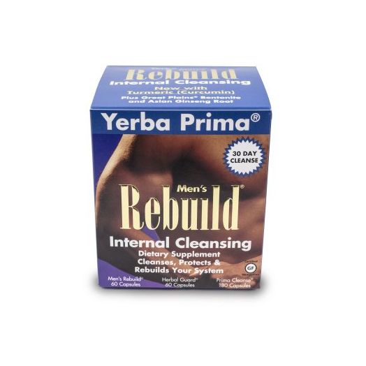Yerba Prima Men's Rebuild Cleansing System Capsules, 60 Ct