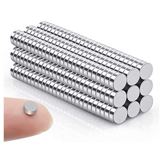 FINDMAG 100 Pack 5 x 2 mm Small Magnets Mini Magnets, Small Round Neodymium Magnet Fridge Magnets, Magnets for Whiteboard, Refrigerator Magnets, DIY Magnets Perfect for Home, School, Office