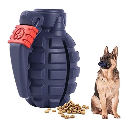 Dog Toys for Aggressive Chewers Large Breed, Lifetime Replacement,Indestructible Interactive Treat Toys for Large Medium Small Dogs, Food Grade Tough Dog Toys, Fun to Chew, Chase and Fetch (Blue)