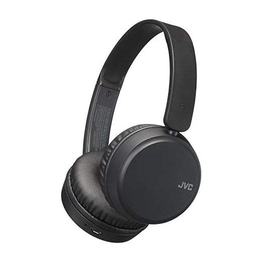 JVC Deep Bass Wireless Headphones, Bluetooth 4.1, Bass Boost Function, Voice Assistant Compatible, 17 Hour Battery Life - HAS35BTB(Black)