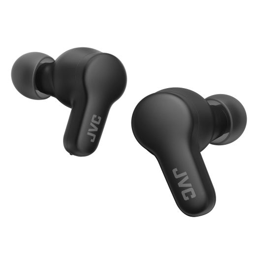 JVC New Gumy True Wireless Earbuds Headphones, Long Battery Life (up to 24 Hours), Sound with Neodymium Magnet Driver, Water Resistance (IPX4) - HAA7T2B (Olive Black), Compact