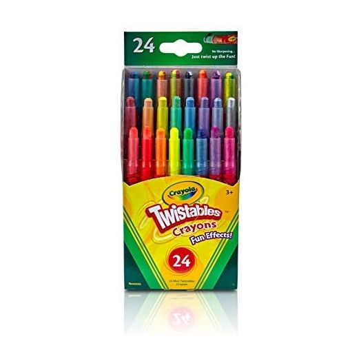 Crayola Mini Twistables Crayons, Fun Effects, Coloring Set, School Supplies, 24 Count