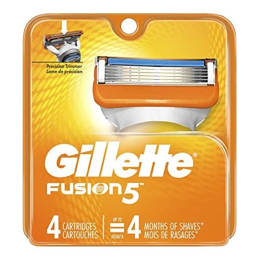 Gillette Fusion5 Men's Razor Blades, 4 Blade Refills