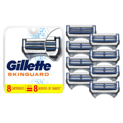 Gillette SkinGuard Men's Razor Blades, 8 Blade Refills