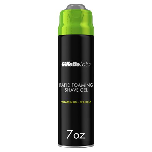 Gillette Labs Rapid Foaming Shave Gel for Men, 7 oz