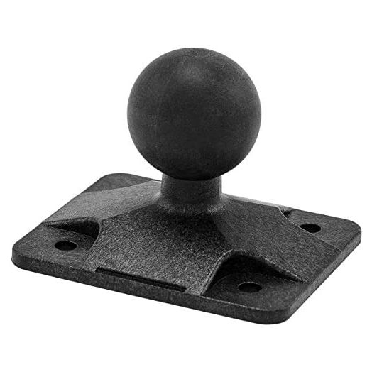 ARKON 4 Hole AMPS to 25mm Rubber Ball Adapter for Robust Mount Series - Black - APAMPS25MM