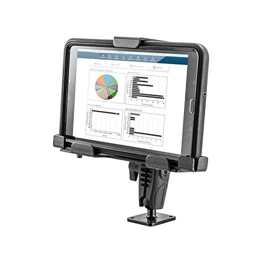 Arkon Locking Aluminum Tablet Mount with Key Lock for E-Log for Galaxy Tab A iPad Models Retail Black