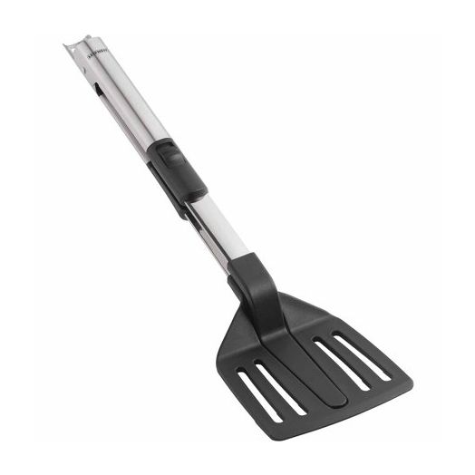 Leifheit 2-in-1 Spatula Tongs, Black