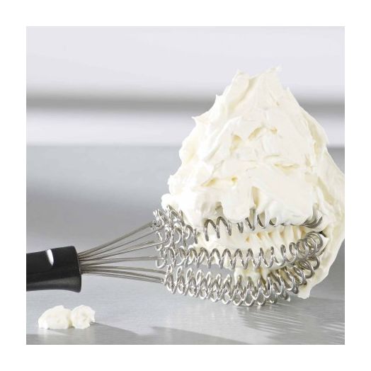 Leifheit Small Speed Quirl Spiral Whisk, Black and Silver