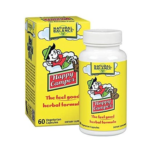 Natural Balance Happy Camper | Feel-Good Mood Support and Relaxation Supplement with Kava Kava (60 Count)