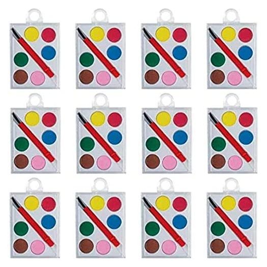 amscan Watercolor Paint Sets, Multicolor (Pack of 12)
