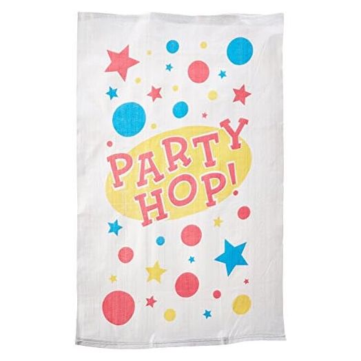 Multicolor Fabric Potato Sacks - 10" x 12" (Pack of 6) - Durable Material & Vibrant Design - Perfect for Exciting Party Game
