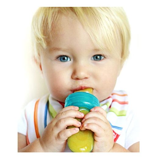 Nuby EZ Squee-Z Silicone Self Feeding Baby Food Dispenser - Colors May Vary