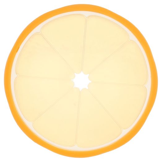 Nuby All Silicone Teether, Orange Fruit Slice