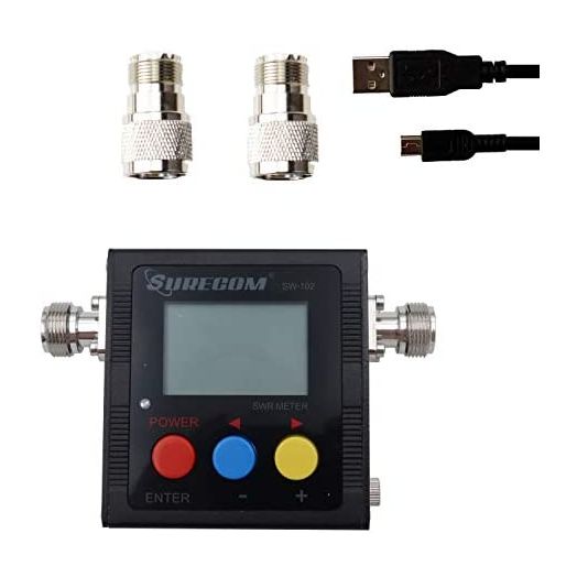 Mcbazel Surecom SW-102 Digital VHF/UHF 125-525Mhz Antenna Power & SWR Meter