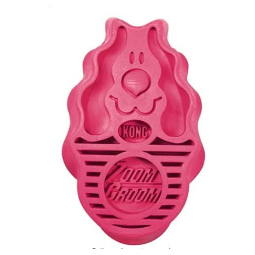 KONG Zoom Groom Multi-Use Dog Brush Pink