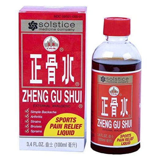 Zheng Gu Shui External Analgesic Relief of Muscle, Joint, Back Pains (3.4 Fl Oz) (1 Bottle) (Solstice)