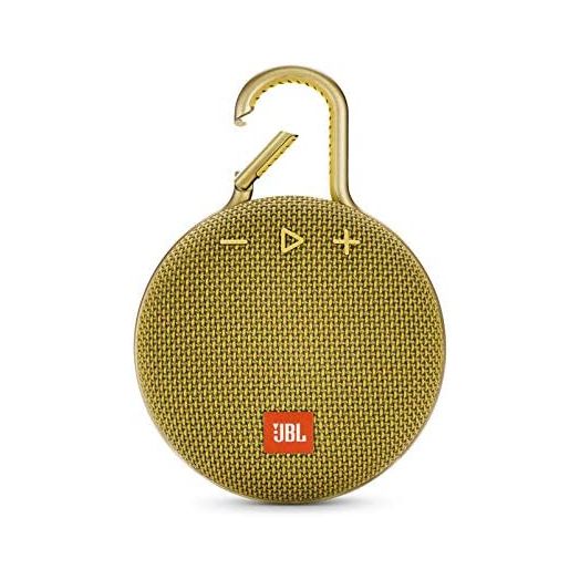 JBL JBLCLIP3YEL CLIP3 Portable Bluetooth Speaker with Carabiner - Yellow