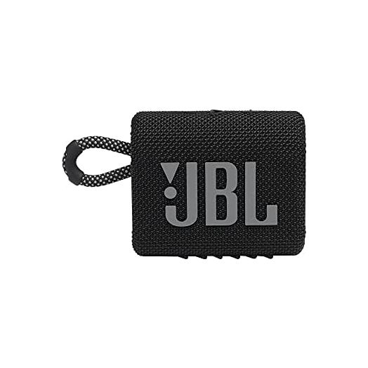 JBL Go 3: Portable Speaker with Bluetooth, Built-in Battery, Waterproof and Dustproof Feature - Black