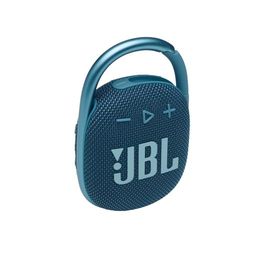 JBL Clip 4 - Portable Mini Bluetooth Speaker, big audio and punchy bass, integrated carabiner, IP67 waterproof and dustproof, 10 hours of playtime, speaker for home, outdoor and travel (Blue)