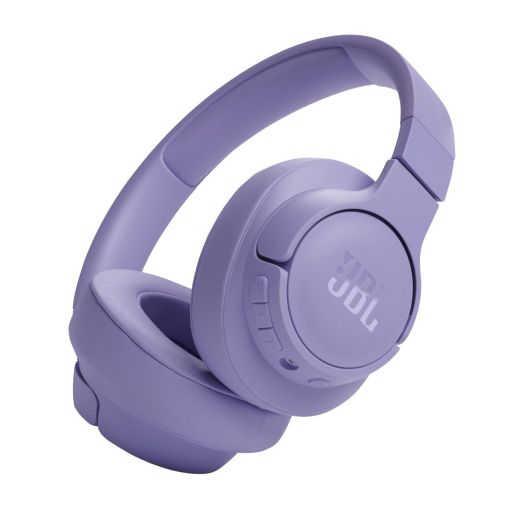 JBL Tune 720BT - Wireless Over-Ear Headphones Pure Bass Sound, Bluetooth 5.3, Up to 76H Battery Life and Speed Charge, Lightweight, Comfortable and Foldable Design (Purple)
