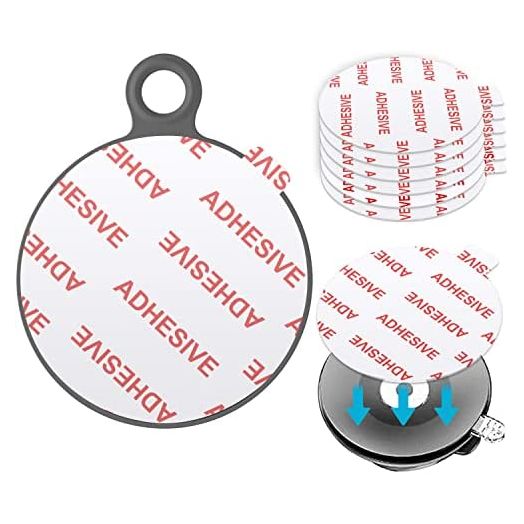 Very High Bond Sticky Adhesive for Dashboard Pad Mounting Disk, AZXYI 6pcs Car Sticky Adhesive Replacement, Double Sided Stickers Adhesive for Suction Cup Dashboard Disc, GPS, Windshield, Dash Cam