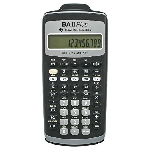 TEXBAIIPLUS - Texas Instruments BA-II Plus Adv. Financial Calculator