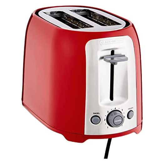 BLACK+DECKER 2-Slice Toaster, Red, TR1278RM