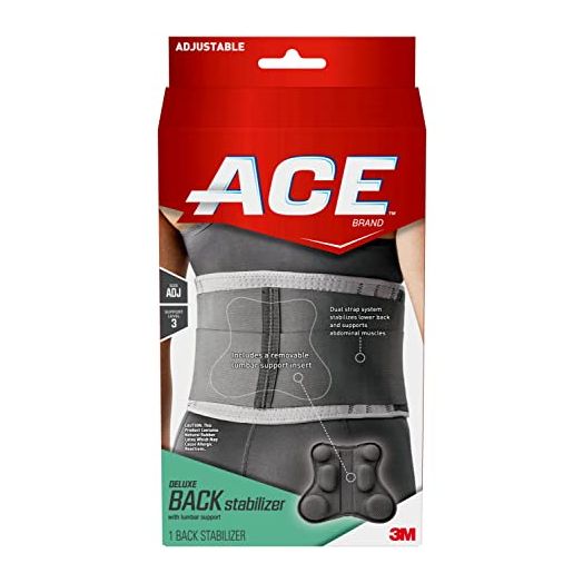 ACE Deluxe Back Stabilizer, with Lumbar Support, Back Brace, Doctor Developed, Adjustable, Helps with Herniated Discs and Sciatica