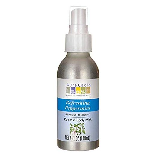 Aura Cacia Refreshing Peppermint Mist, GC/MS Tested for Purity, 118 ml (4 fl. oz.)