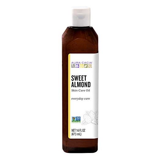 Aura Cacia Sweet Almond Skin Care Oil, GC/MS Tested for Purity, 480ml (16 fl. oz.)