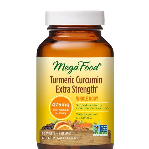 MegaFood Turmeric Curcumin Extra Strength for Whole Body - 90 Tablets