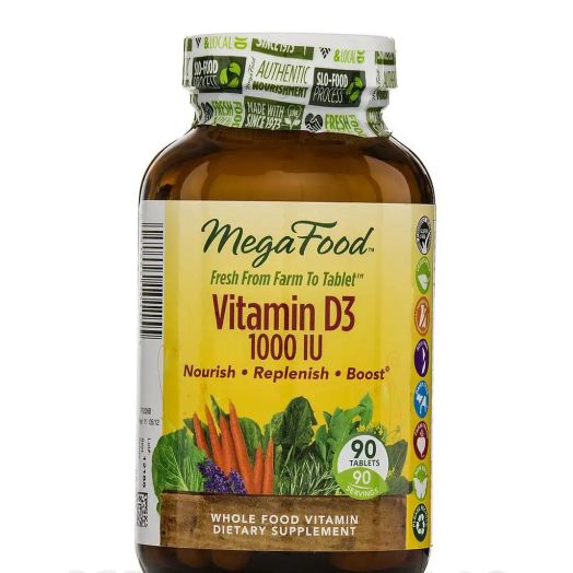 MegaFood Vitamin D3 1000 IU - 90 Tablets