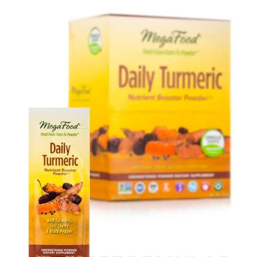 MegaFood Daily Turmeric Nutrient Booster Powder - 30 Packets (1.97 Grams each)