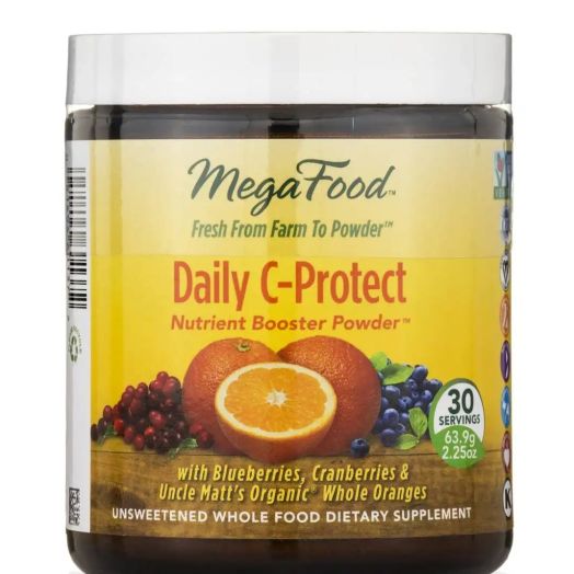 MegaFood Daily C-Protect Nutrient Booster Powder - 30 Servings (2.25 oz / 63.9 Grams)