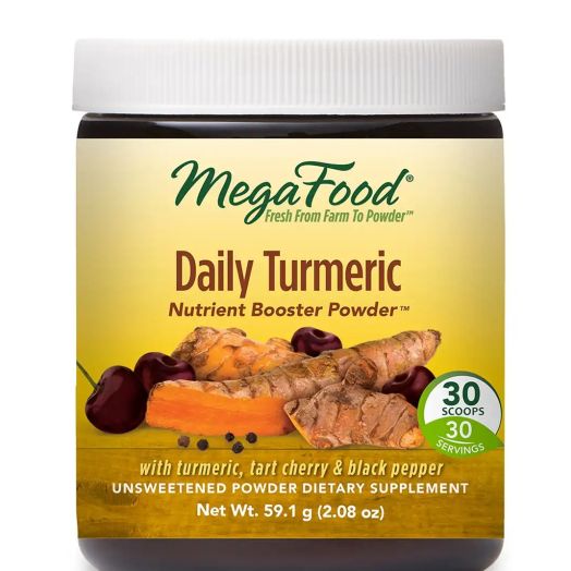 MegaFood Daily Turmeric Nutrient Booster Powder - 30 Servings (2.08 oz / 59.1 Grams)