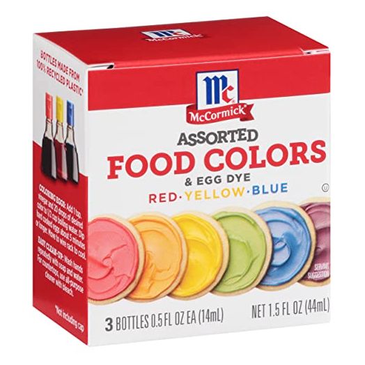 McCormick Assorted Food Colors & Egg Dye, 1.5 fl oz