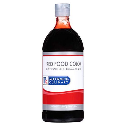 McCormick Culinary Red Food Coloring, 32 fl oz - One 32 Fluid Ounce Bottle of Red Food Dye With Rich Red Color Perfect for Red Velvet Cakes, Frosting, Icing, Cookies and More