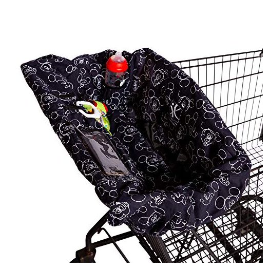 Disney Baby by J.L. Childress Shopping Cart & High Chair Cover for Baby to Toddler, Mickey Black