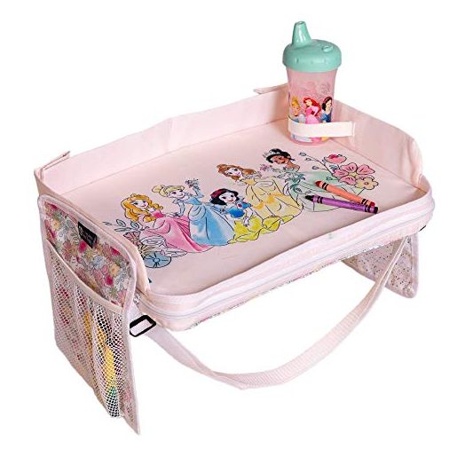 J.L. Childress Disney Baby by 3-in-1 Travel Tray & iPad Tablet Holder, Car Seat Lap Tray for Toddlers & Kids, Princess , 12x16x3 Inch (Pack of 1)